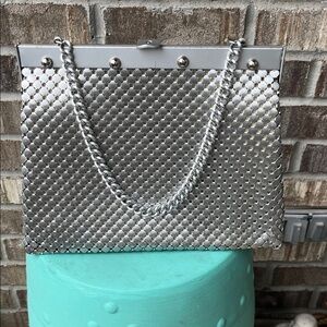 WHITING AND DAVIS CHAINMAIL STRUCTURED BAG